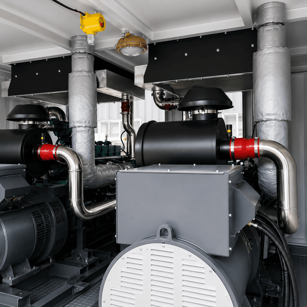 Westflux modular gas generator unit for industrial power generation.