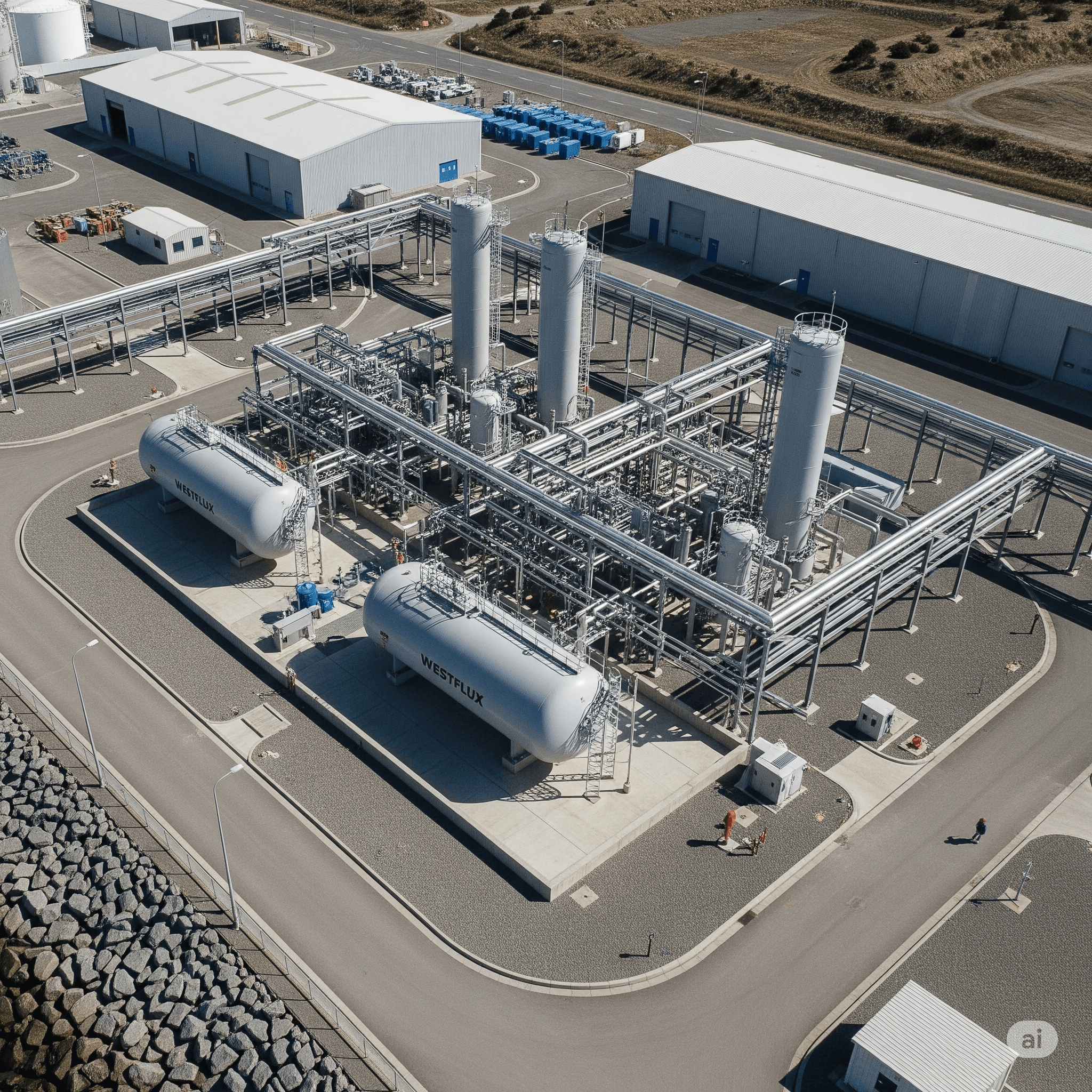 Westflux LNG plant facility